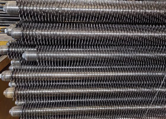 Chuỗi trao đổi nhiệt hình xoắn ốc có vây không may Corten Steel Fin Tube For Economizer