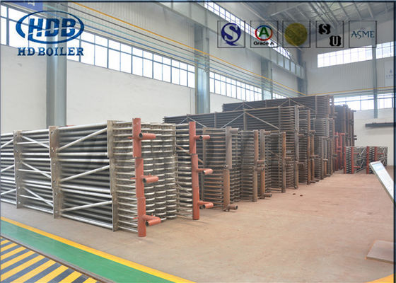 Bộ tiết kiệm khí thải liền mạch Lò hơi đốt nóng ống H Ống vây với hai đĩa thép