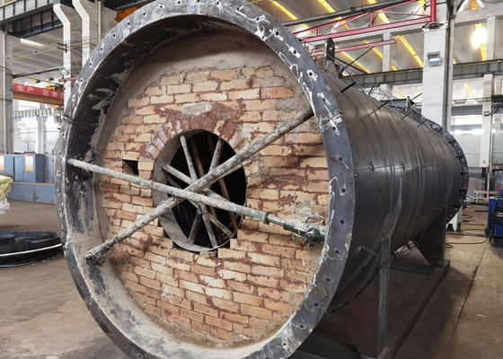 1.25MPA ASME Lò hơi Combi đốt khí thẳng đứng Bố trí ống thắt chặt