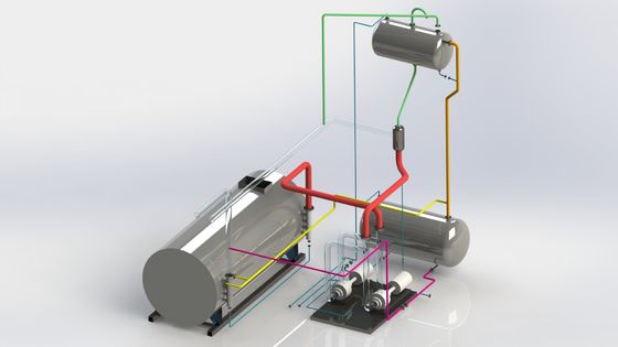 Khí đốt cháy LPG bằng hơi nước dẫn nhiệt Lò hơi sử dụng nhiệt cao