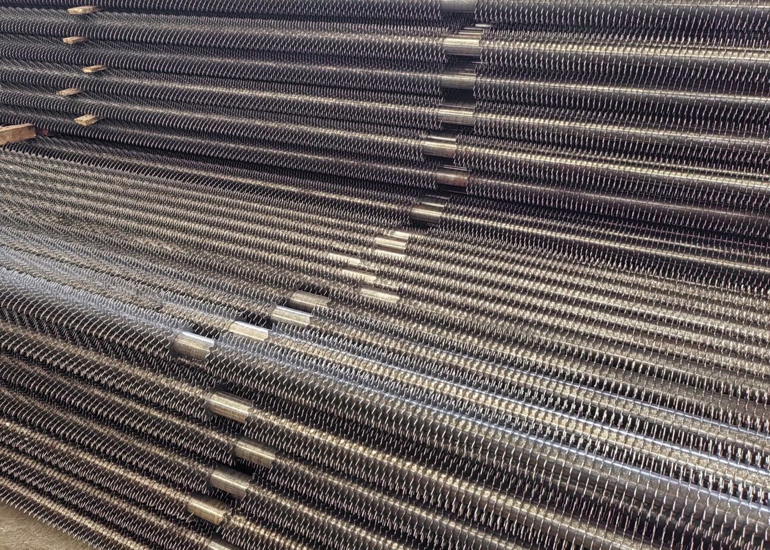 Chuỗi trao đổi nhiệt hình xoắn ốc có vây không may Corten Steel Fin Tube For Economizer