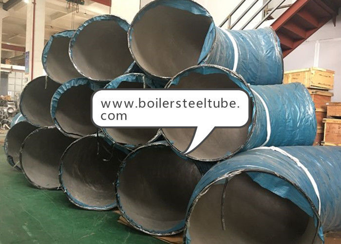 Ống thép không gỉ 8 "90 độ / Ống nối / Mặt bích ASME cho nồi hơi & thiết bị trao đổi